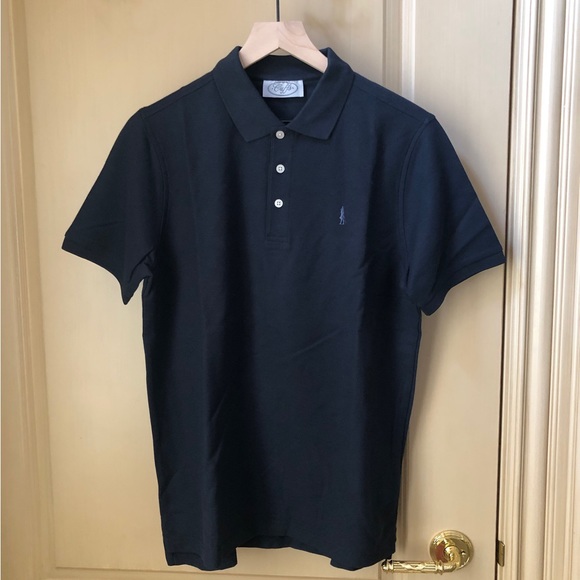 CUFFS Chagrin Falls Ohio Navy Blue Polo Short Sleeve Shirt, Size Medium - Picture 1 of 16